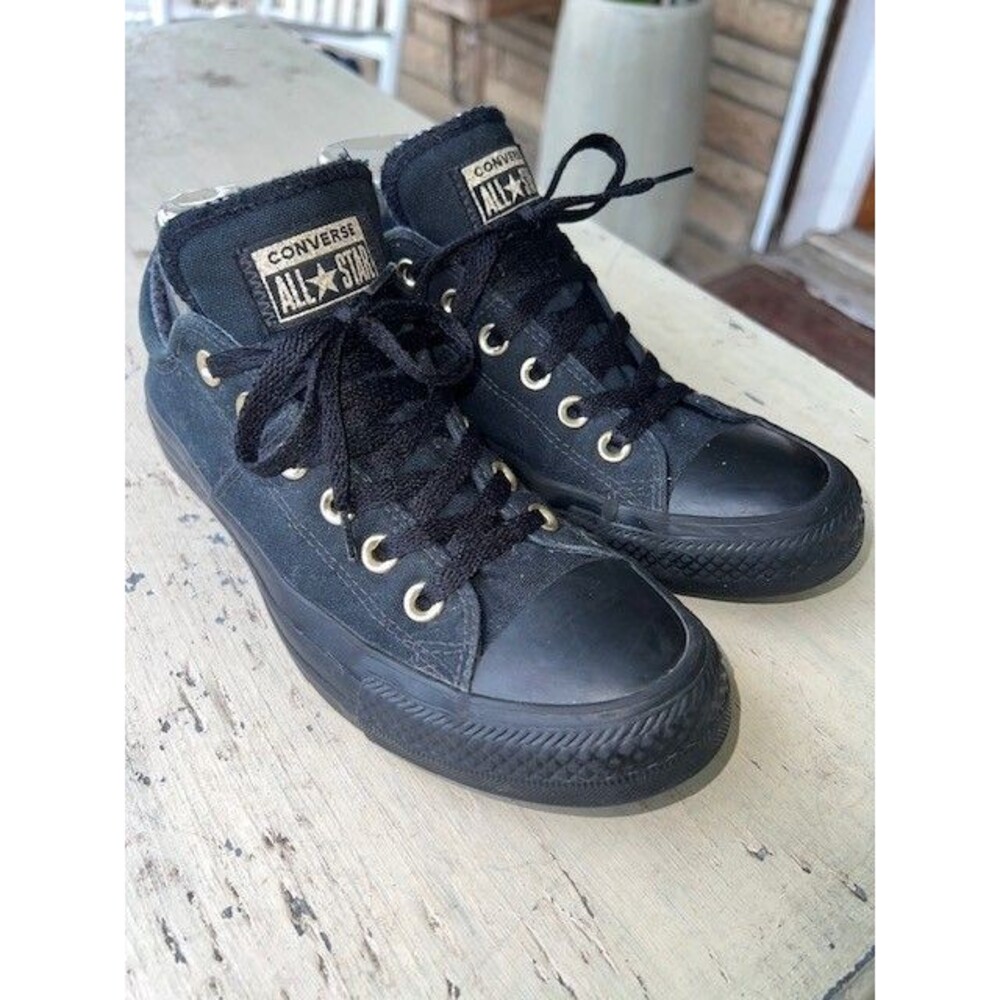 Converse Wm’s 7M Chuck Taylor All Star Madison Mid Shoes Black / Gold 565228F